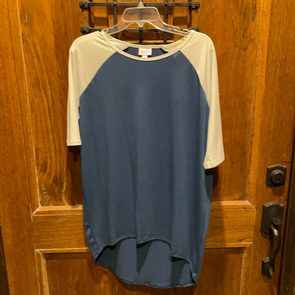 EUC Lularoe Irma Blue Tunic size XS
